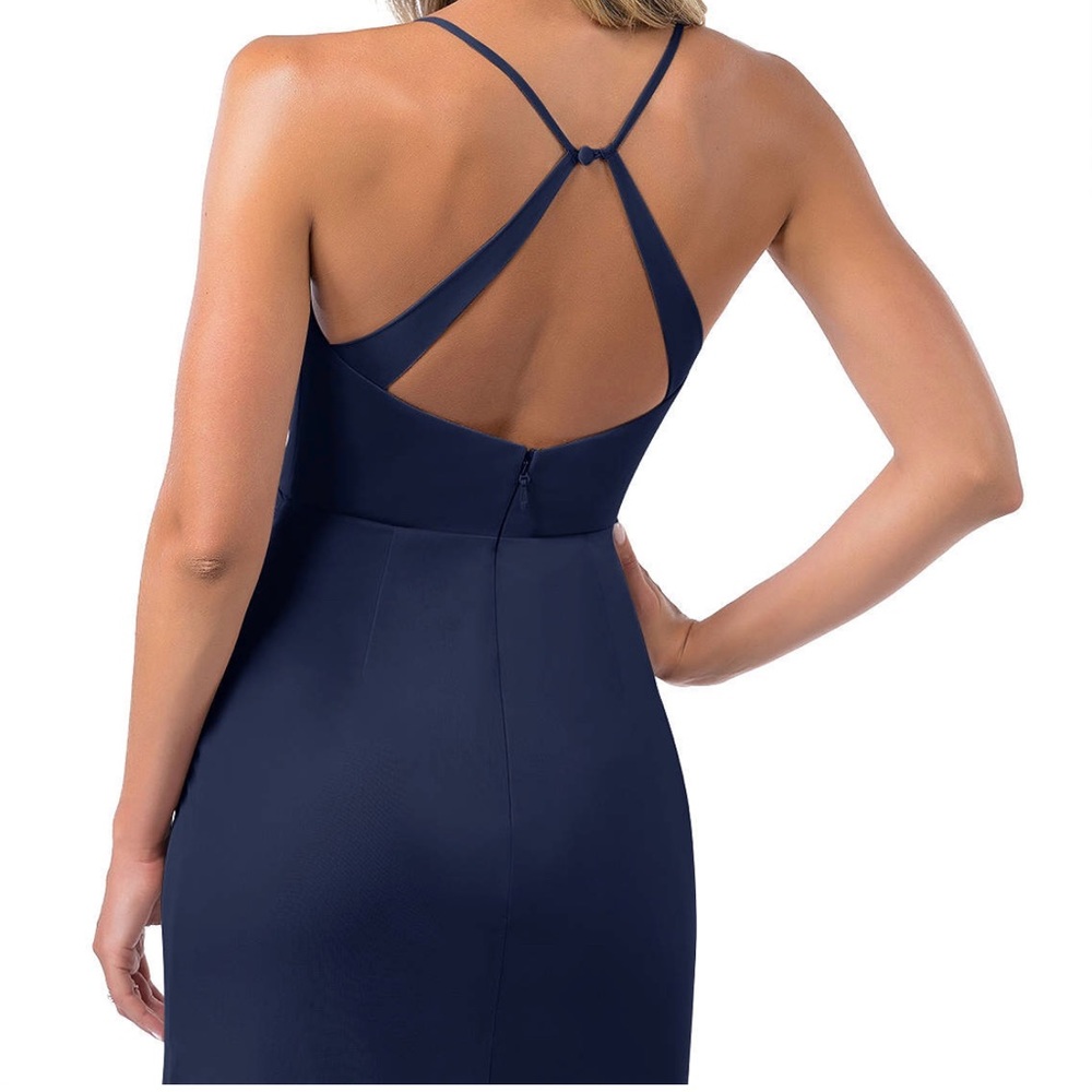 Azazie Navy Blue Evening Gown - Picture 4 of 5